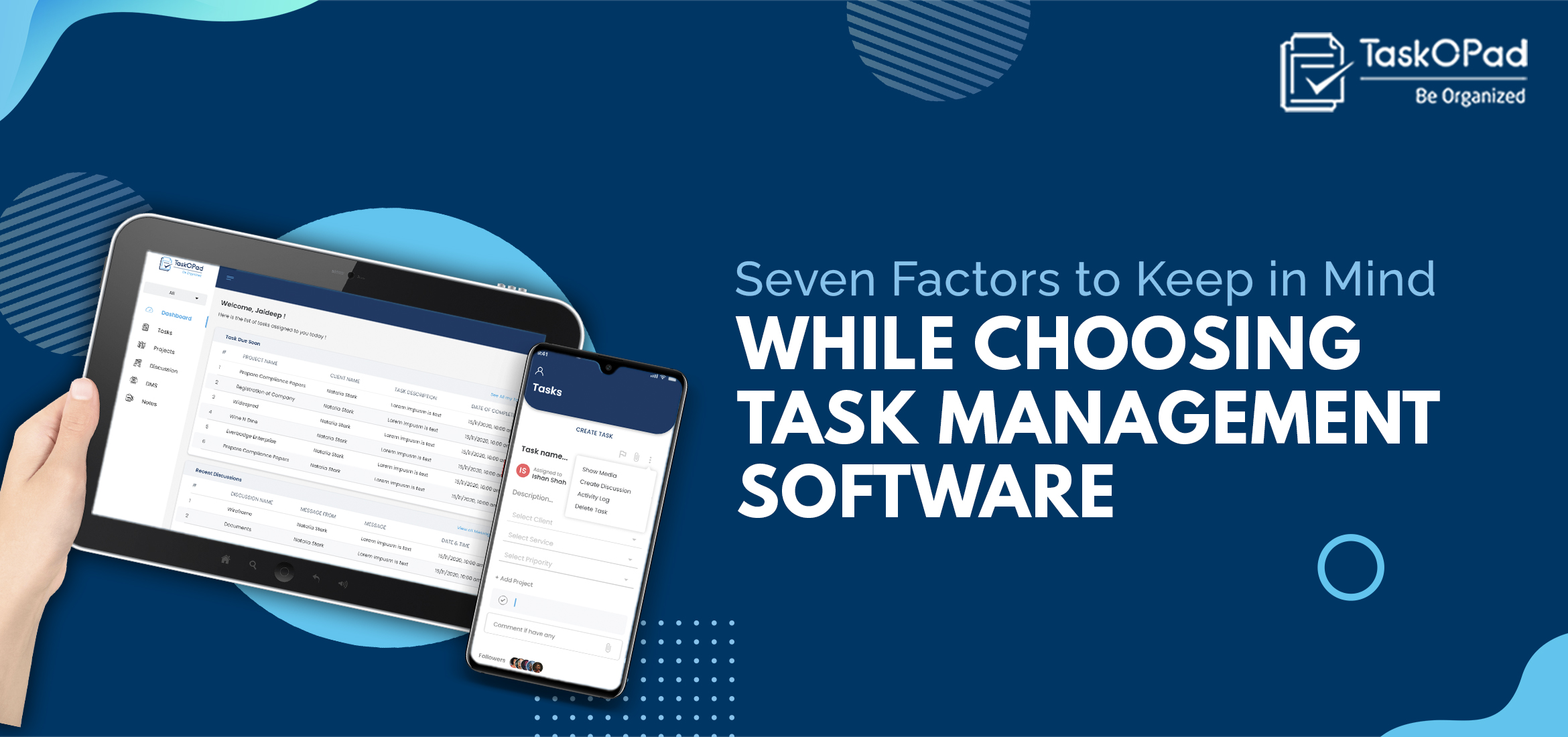 Seven Factors to Keep in Mind while Choosing Task Management Software