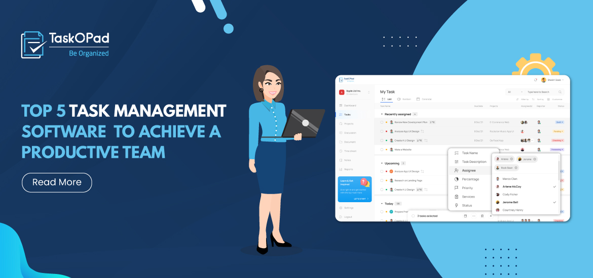 Top 5 Task Management Software to Achieve a Productive Team