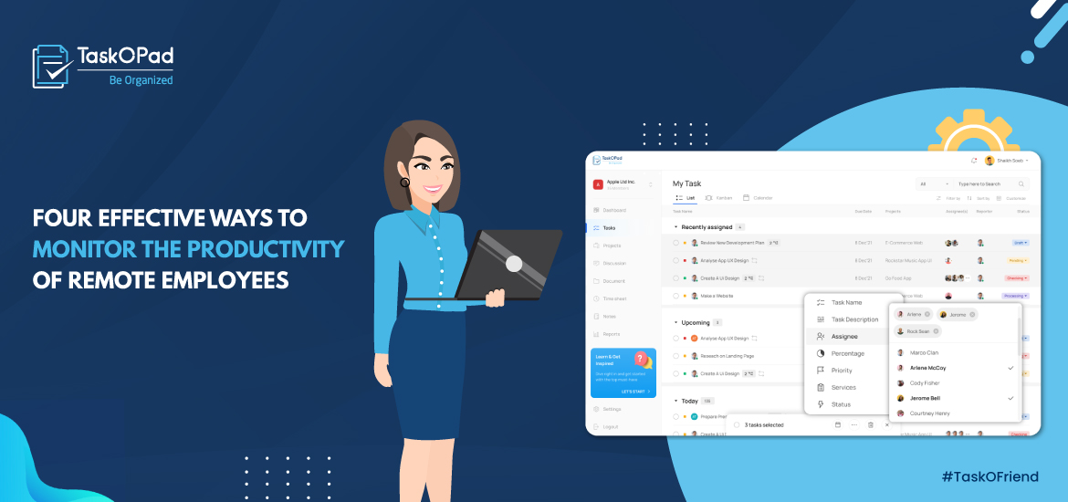 Four Effective Ways to Monitor the Productivity of Remote Employees