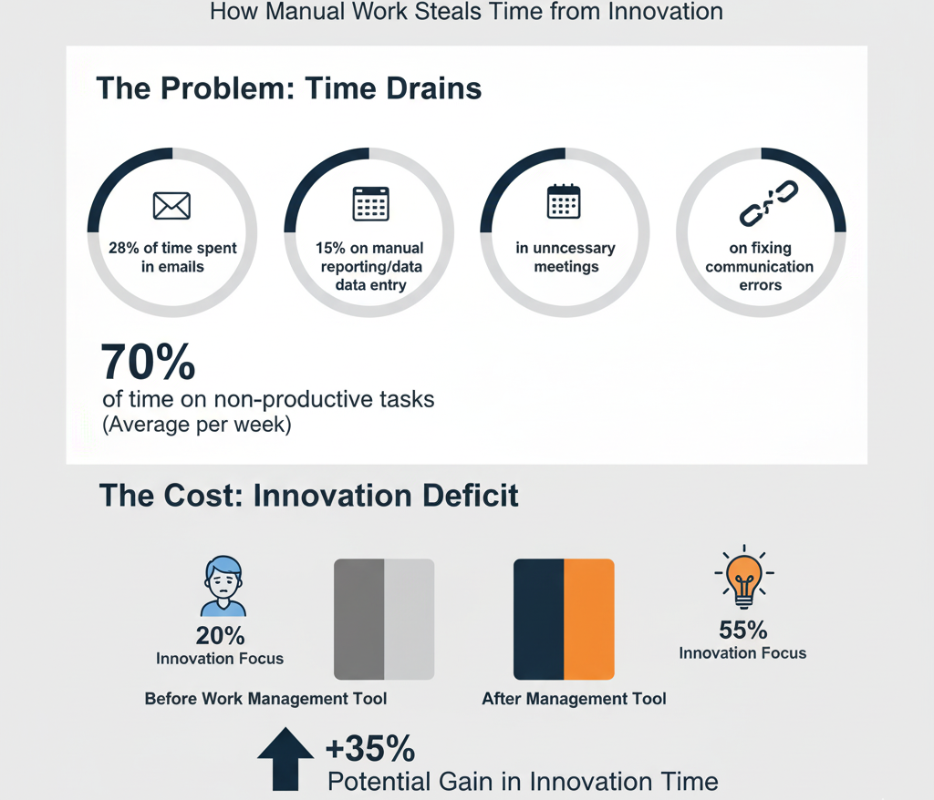 Issues without Work Management Tool