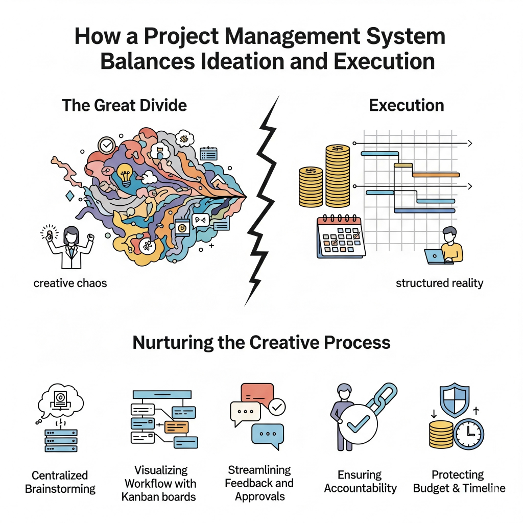 Project Management System Balances Ideation and Execution