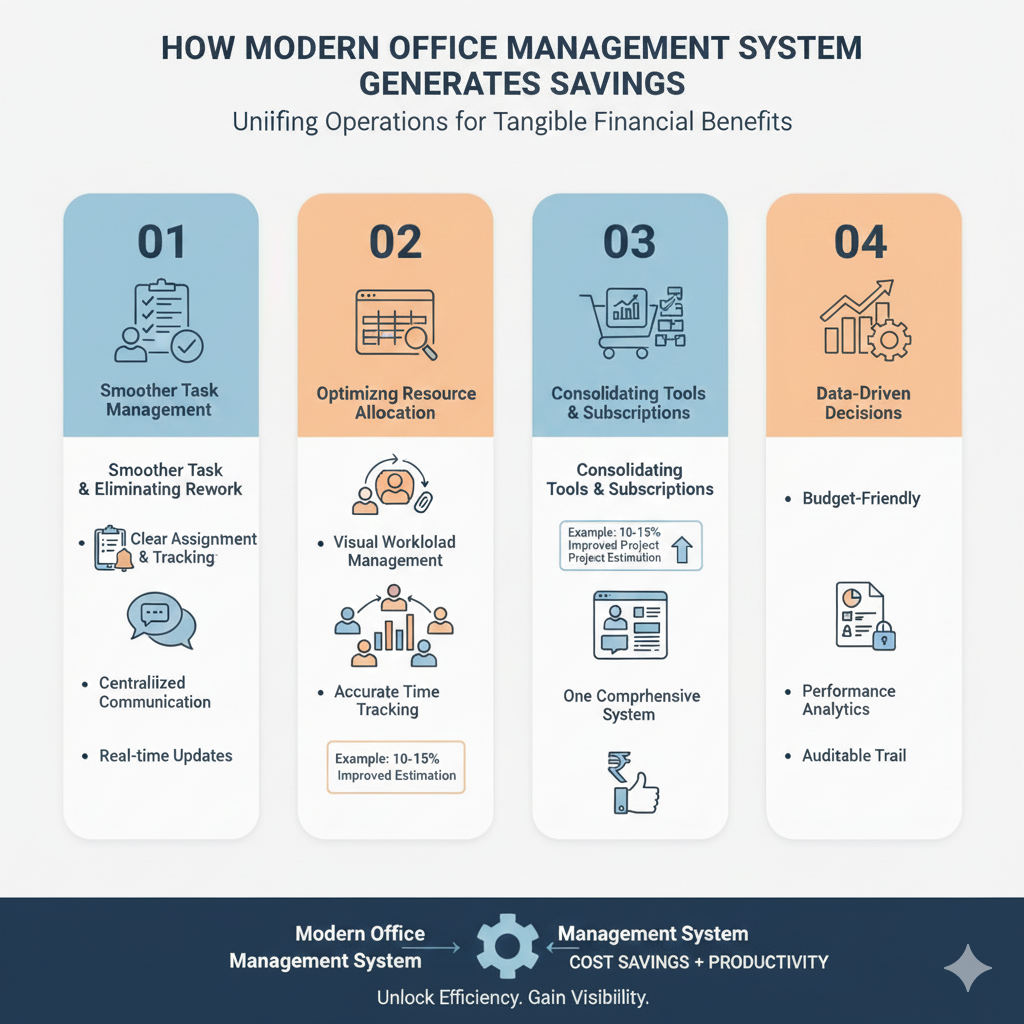 How Modern Office Management System Generates Savings