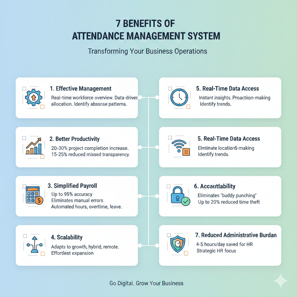 benefits of online attendance management system